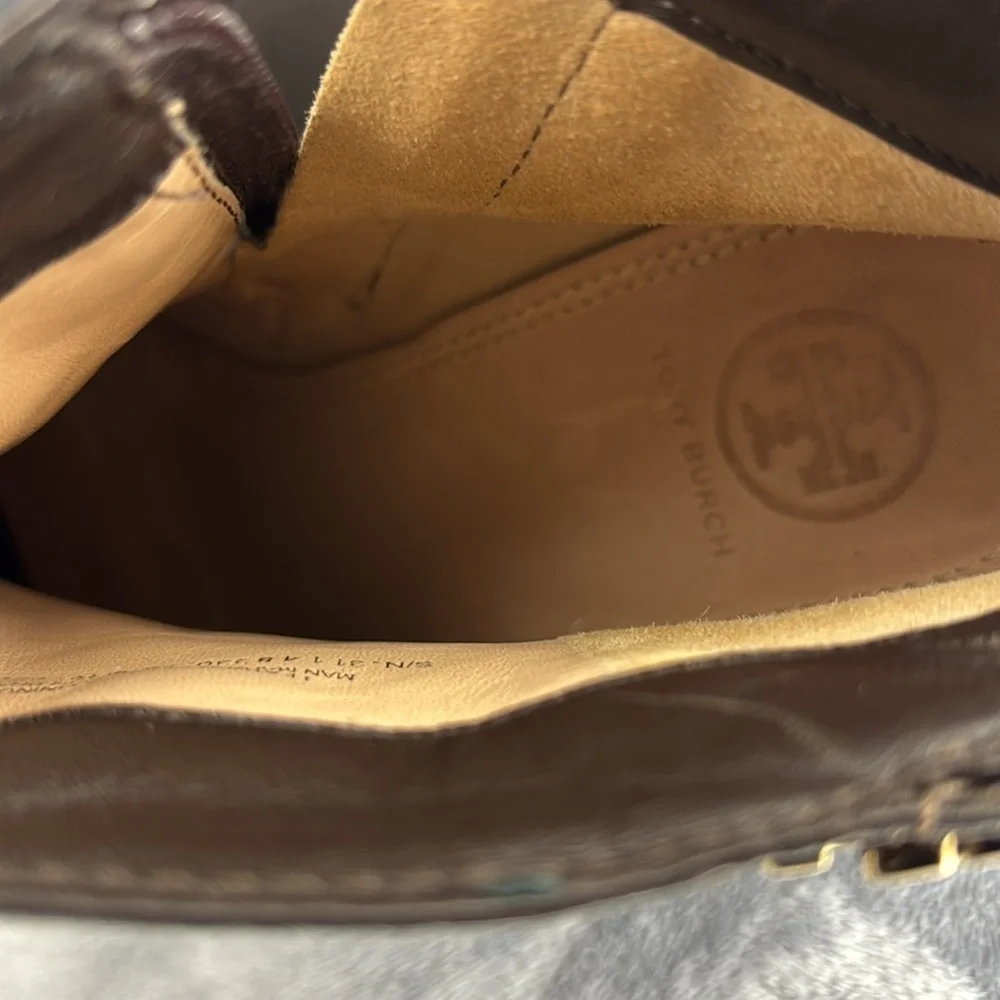 ✨ Tory Burch Leila Brown Quilted Leather Wedge Ankle Boots | Size 9M✨